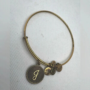 Alex and Ani | “J” charm bracelet/bangle